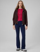 4F Tricou cu mânecă lungă slim din tricot striat pentru femei - S