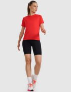 4F Tricou de alergare regular cu uscare rapidă pentru femei - roșu XS