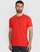 4F Tricou de antrenament cu uscare rapidă pentru bărbați - roșu XXL