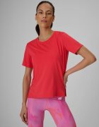4F Tricou de antrenament loose cu uscare rapidă damă - coral XS