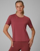 4F Tricou de antrenament loose cu uscare rapidă pentru femei - maro XS