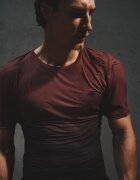 4F Tricou de antrenament regular cu uscare rapidă bărbați - coral XXL