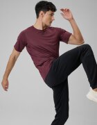 4F Tricou de antrenament regular cu uscare rapidă pentru bărbați - burgund XXL