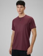 4F Tricou de antrenament regular cu uscare rapidă pentru bărbați - burgund XXL