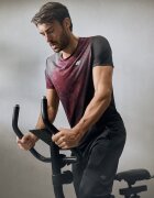 4F Tricou de antrenament regular cu uscare rapidă pentru bărbați - burgund XL