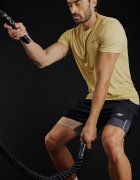 4F Tricou de antrenament regular cu uscare rapidă pentru bărbați - maro M