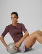 4F Tricou de antrenament slim cu uscare rapidă pentru femei - maro XS