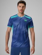 4F Tricou de fotbal regular cu uscare rapidă pentru bărbați - denim S