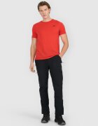 4F Tricou de trekking cu lâna merino pentru bărbați - roșu XXL