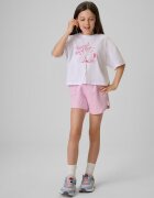 4F Tricou loose crop top cu imprimeu pentru fete - 134/140 (8-10 ani)