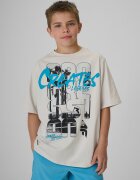 4F Tricou loose cu imprimeu băieți - 122/128 (6-8 ani)