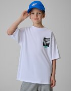 4F Tricou loose cu imprimeu băieți - 122/128 (6-8 ani)