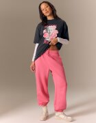 4F Tricou loose cu imprimeu damă - M