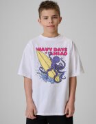 4F Tricou loose cu imprimeu pentru băieți - 158/164 (12-14 ani)