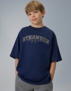 4F Tricou loose cu imprimeu pentru băieți - 122/128 (6-8 ani)