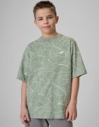 4F Tricou loose cu imprimeu pentru băieți - mentă 122