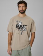 4F Tricou loose cu imprimeu pentru bărbați - M