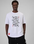 4F Tricou loose cu imprimeu pentru bărbați - M