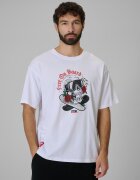 4F Tricou loose cu imprimeu pentru bărbați - XL