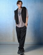 4F Tricou loose cu imprimeu pentru bărbați - M