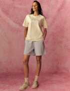4F Tricou loose cu imprimeu pentru femei - crem S