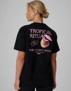 4F Tricou loose cu imprimeu pentru femei - S