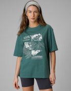 4F Tricou loose cu imprimeu pentru femei - S