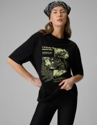 4F Tricou loose cu imprimeu pentru femei - S