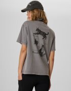 4F Tricou loose cu imprimeu pentru femei - XS