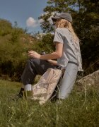 4F Tricou loose cu imprimeu pentru femei - XL