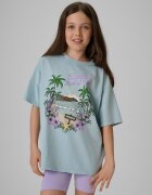 4F Tricou loose cu imprimeu pentru fete - 122/128 (6-8 ani)