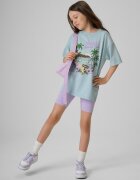4F Tricou loose cu imprimeu pentru fete - 122/128 (6-8 ani)