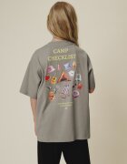 4F Tricou loose cu imprimeu pentru fete - 122/128 (6-8 ani)