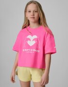 4F Tricou loose cu imprimeu pentru fete - 134/140 (8-10 ani)