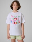 4F Tricou loose cu imprimeu pentru fete - 146/152 (10-12 ani)