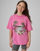 4F Tricou loose cu imprimeu pentru fete - 146/152 (10-12 ani)