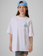 4F Tricou loose cu imprimeu pentru fete - 122/128 (6-8 ani)