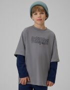 4F Tricou loose cu mânecă lungă cu imprimeu pentru băieți - 158/164 (12-14 ani)