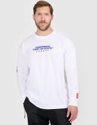 4F Tricou loose cu mânecă lungă cu imprimeu pentru bărbați - L