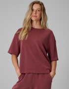 4F Tricou loose cu modal pentru femei - burgundy XL