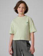 4F Tricou loose simplu pentru fete - verde 122/128 (6-8 ani)