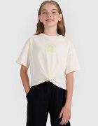 4F Tricou oversize crop top cu imprimeu pentru fete - 146