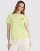 4F Tricou oversize cu imprimeu pentru femei - XS