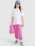 4F Tricou oversize cu imprimeu pentru fete - 122