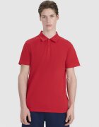 4F Tricou polo regular pentru bărbați - roșu M