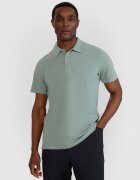 4F Tricou polo regular pentru bărbați - verde măsliniu S