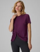 4F Tricou regular cu fronseu și modal pentru femei - XL