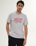 4F Tricou regular cu imprimeu bărbați - S