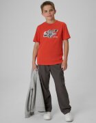 4F Tricou regular cu imprimeu pentru băieți - roșu 128