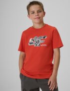 4F Tricou regular cu imprimeu pentru băieți - roșu 128